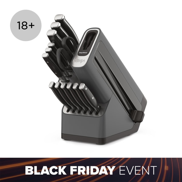 Ninja Foodi StaySharp Knife Block with Integrated Sharpener