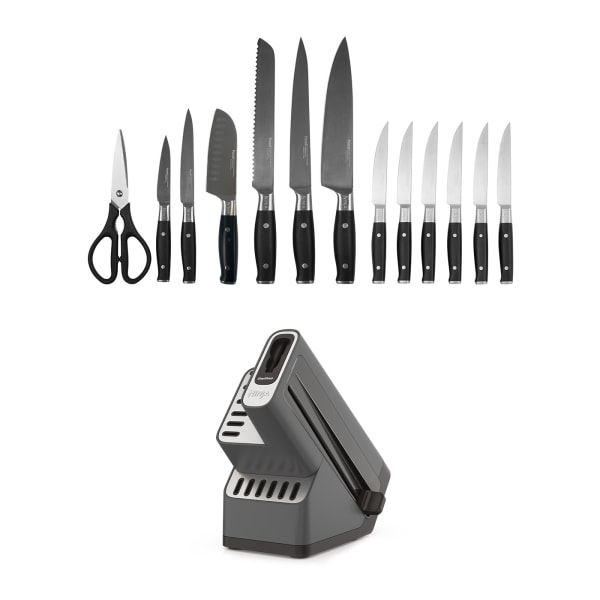 Ninja Foodi K32005UK, StaySharp Knife Block w/ Integrated Knife Sharpe