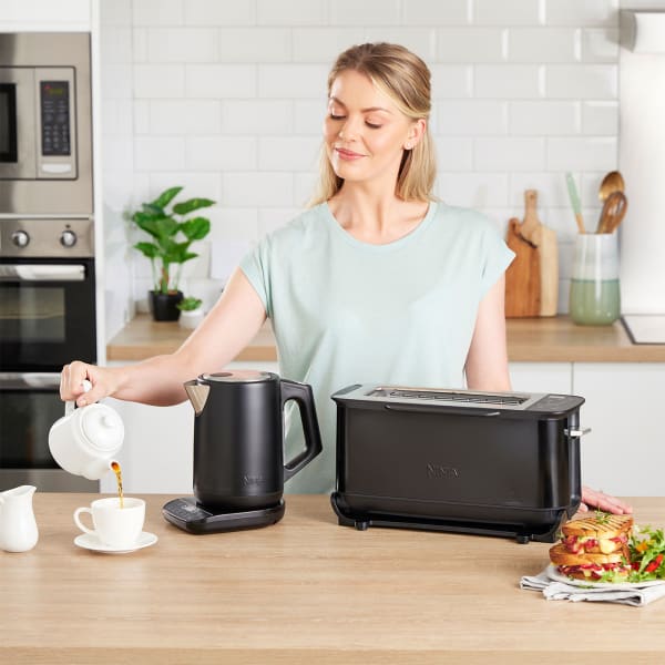 Black microwave kettle new arrivals and toaster set