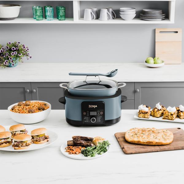 Ninja Foodi PossibleCooker 8-in-1 Slow Cooker [Sea Salt Grey] MC1001UK