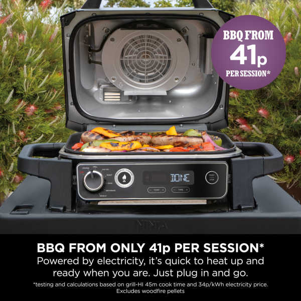 Ninja Woodfire Electric BBQ Grill & Smoker OG701UK