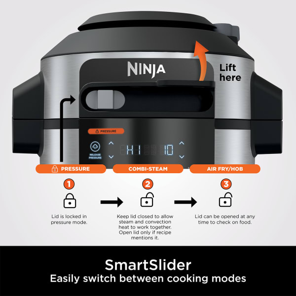 OL550EU OLLA ELÉCTRICA MULTIFUNCIÓN 6L SMARTLID MULTI COOKER NINJA