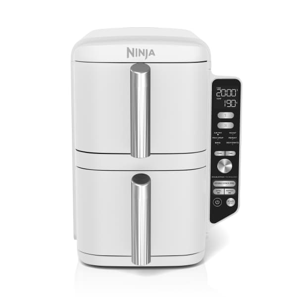 【有名人芸能人】 Large XL Stack Double Ninja 9.5L SL400UKWH | Fryer Air White アクセサリー