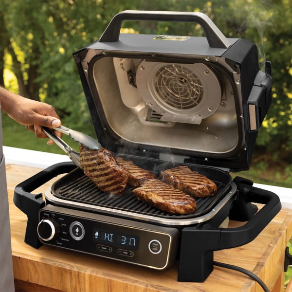 Ninja Woodfire Electric BBQ Grill Plate OG701UK
