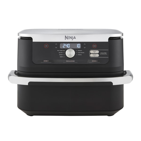 Ninja Foodi MAX Dual Zone Hot Air Fryer [AF400EU] 9.5 L Capacity, 2  Compartments, 6 Functions, Aluminium, Grey Black : : Home &  Kitchen