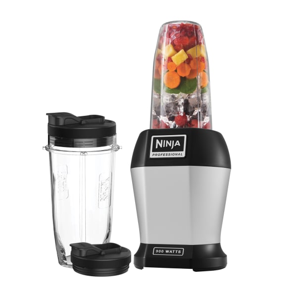 Nutri Ninja Blender Smoothie Maker 900W Silver BL450UK Ninja UK