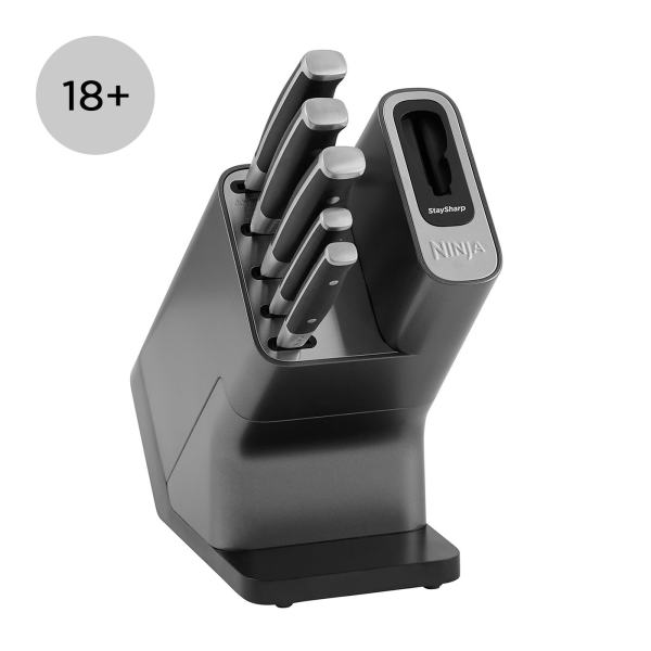Knife block with sharpener sales