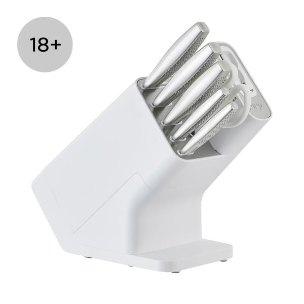 White knife block cheap