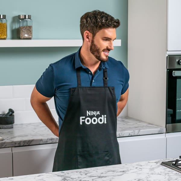 Black cooking apron sales