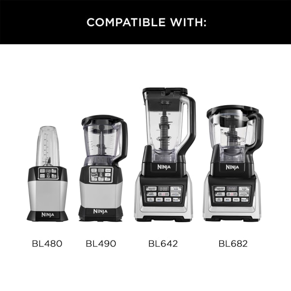 SharkNinja BL490T Nutri Ninja Auto-iQ Blender, Black 