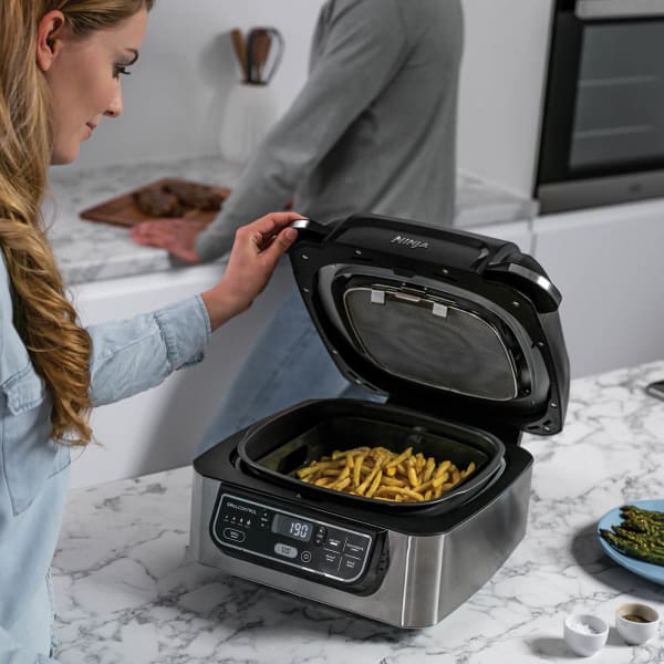 Air Fryer Ninja, Freidora De Aire 6 En 1, 8Quarter, Acero Inoxidable