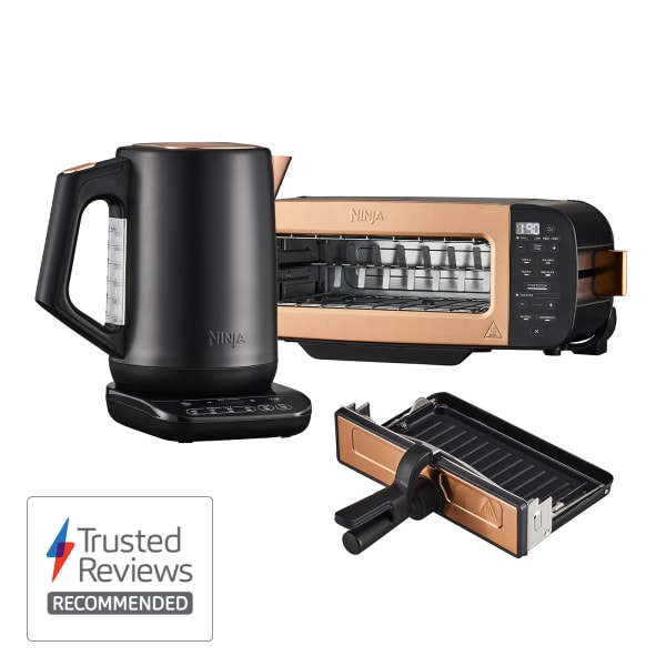 Ninja Foodi 3-in-1 Toaster, Grill Panini Press Ninja Kettle Bundle