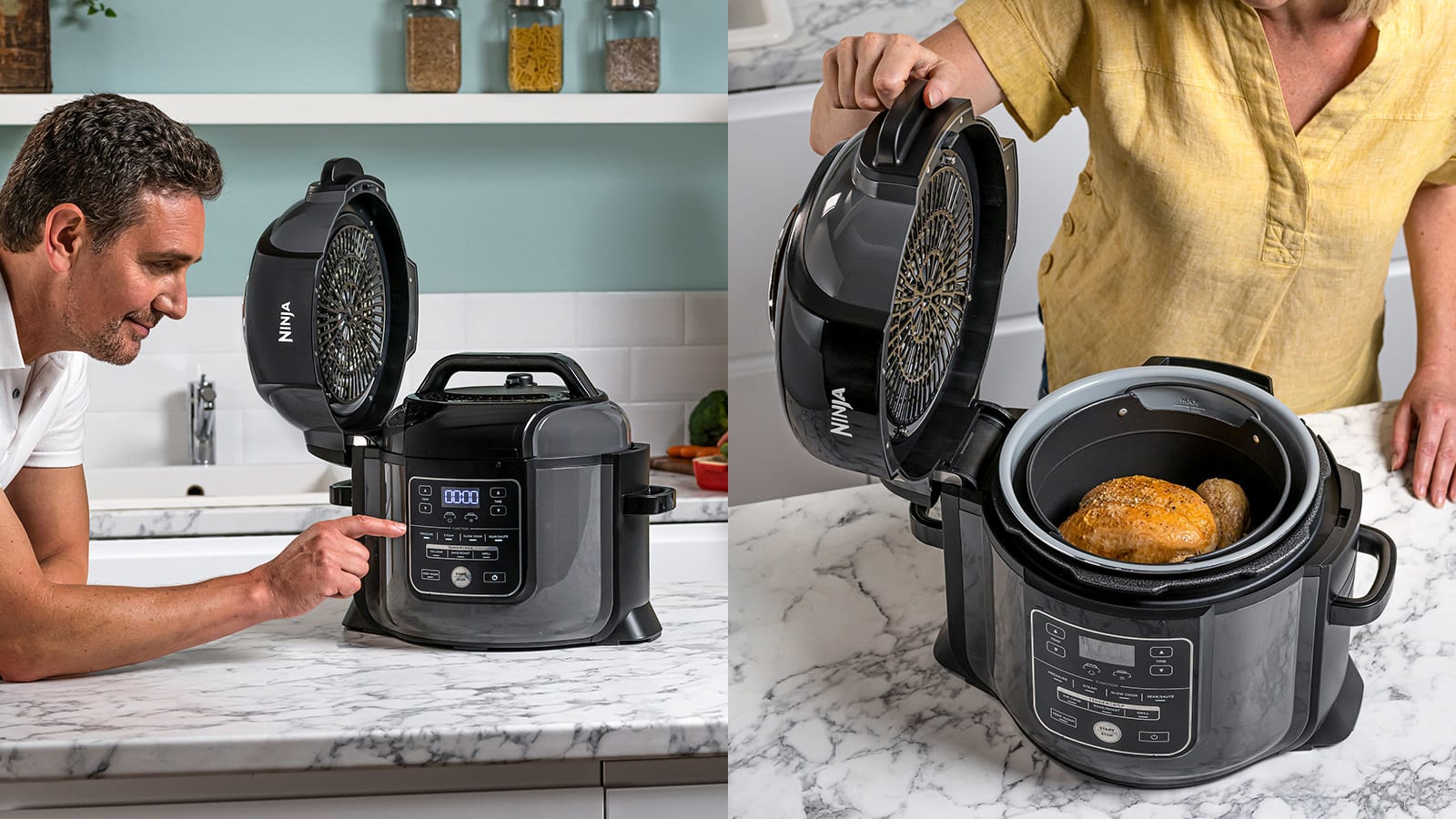 Ninja Foodi MAX 7 in 1 Multi-Cooker 7 5L OP450UK Pressure Cook/Air Fryer