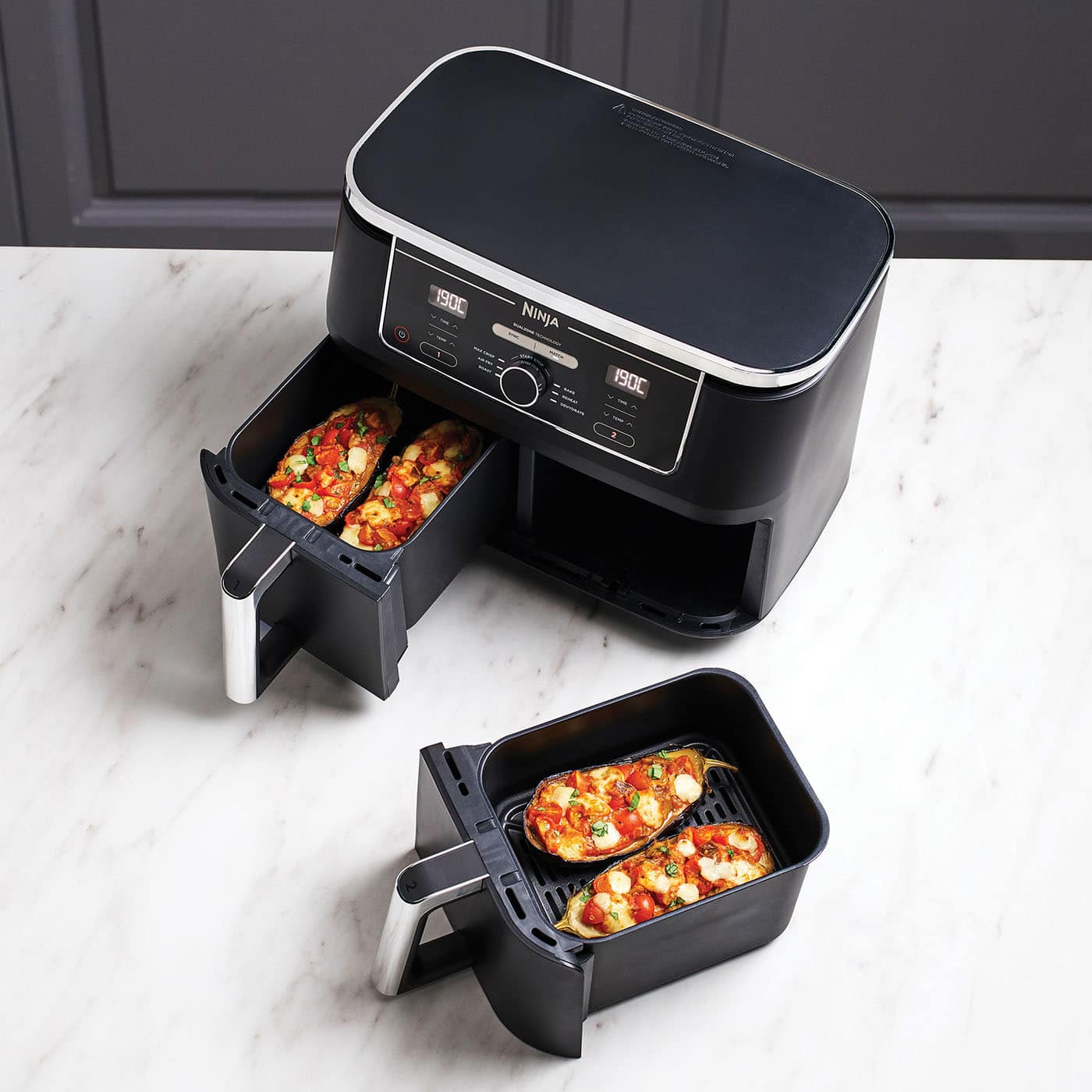 Grilles Empilables Pour Air Fryer - 2 Pièces, Acier Inoxydable 304, Design Suspendu