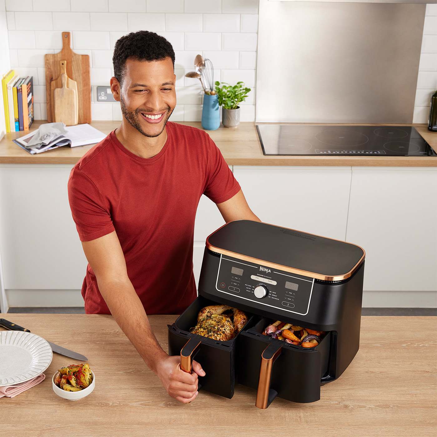 2 independent cooking zones