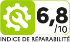 Repairability Index : 6.8 / 10