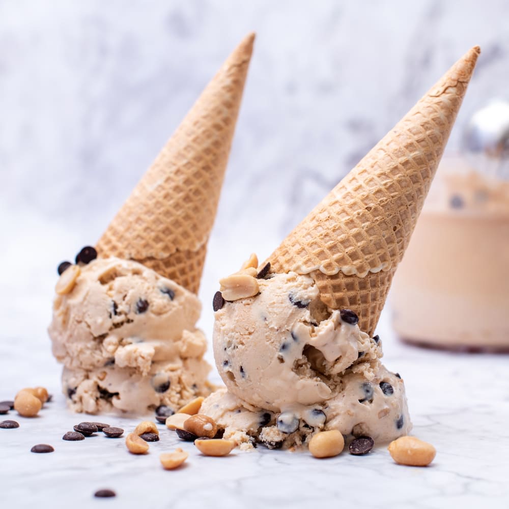 Image de Glace cacahuète et pépites de chocolat