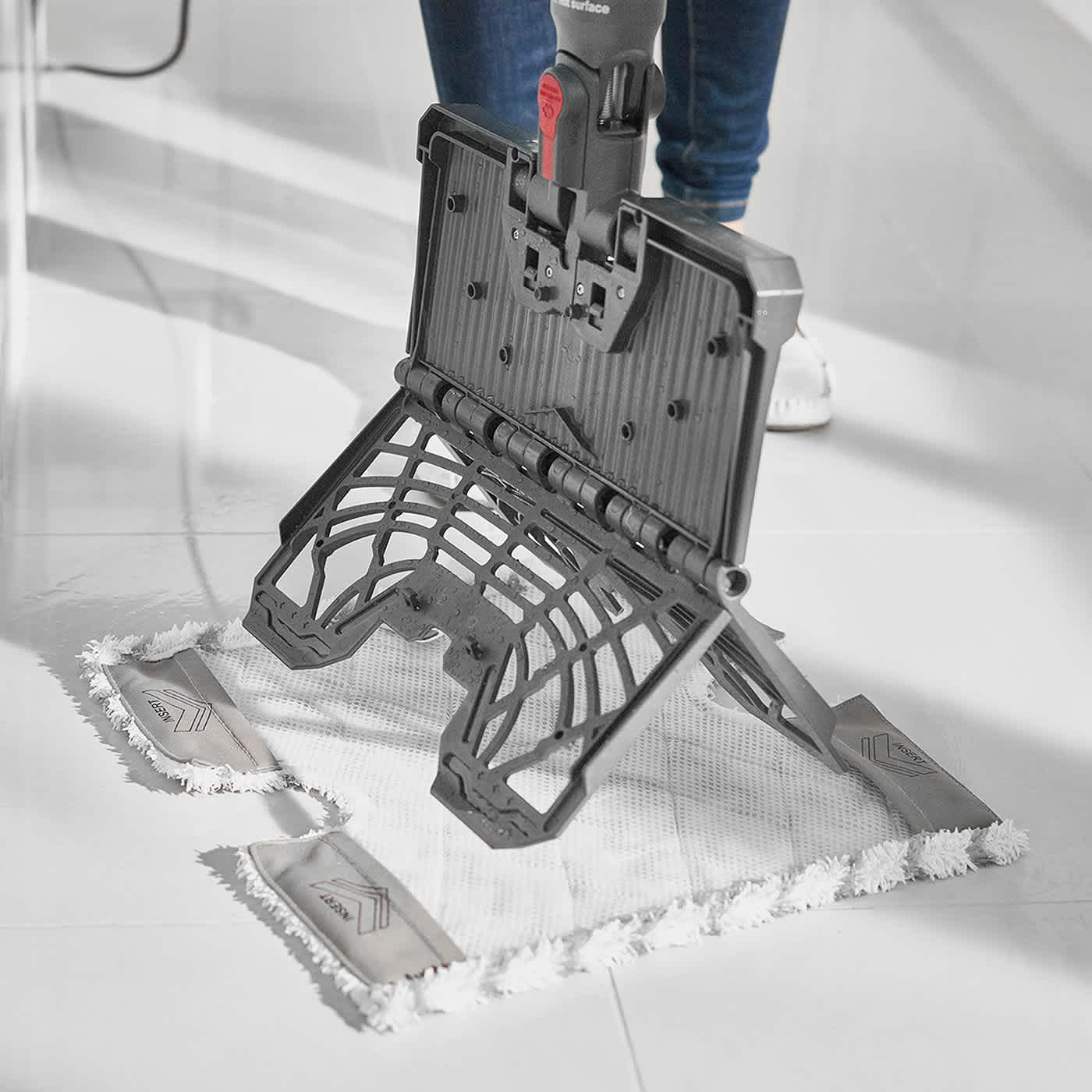 Tecnología Klik 'n' Flip de la Mopa a vapor de Shark S6003EU