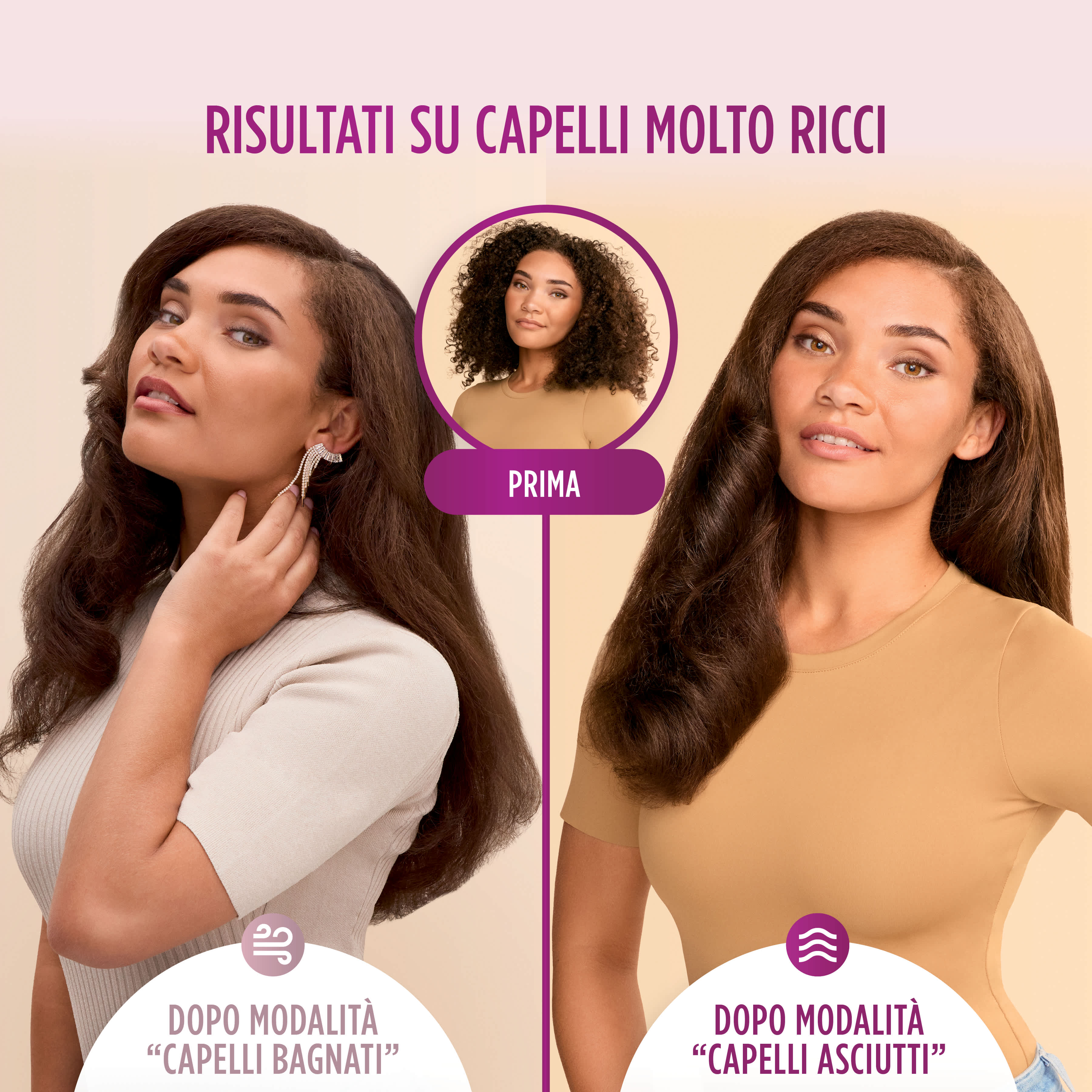 Capelli molto ricci