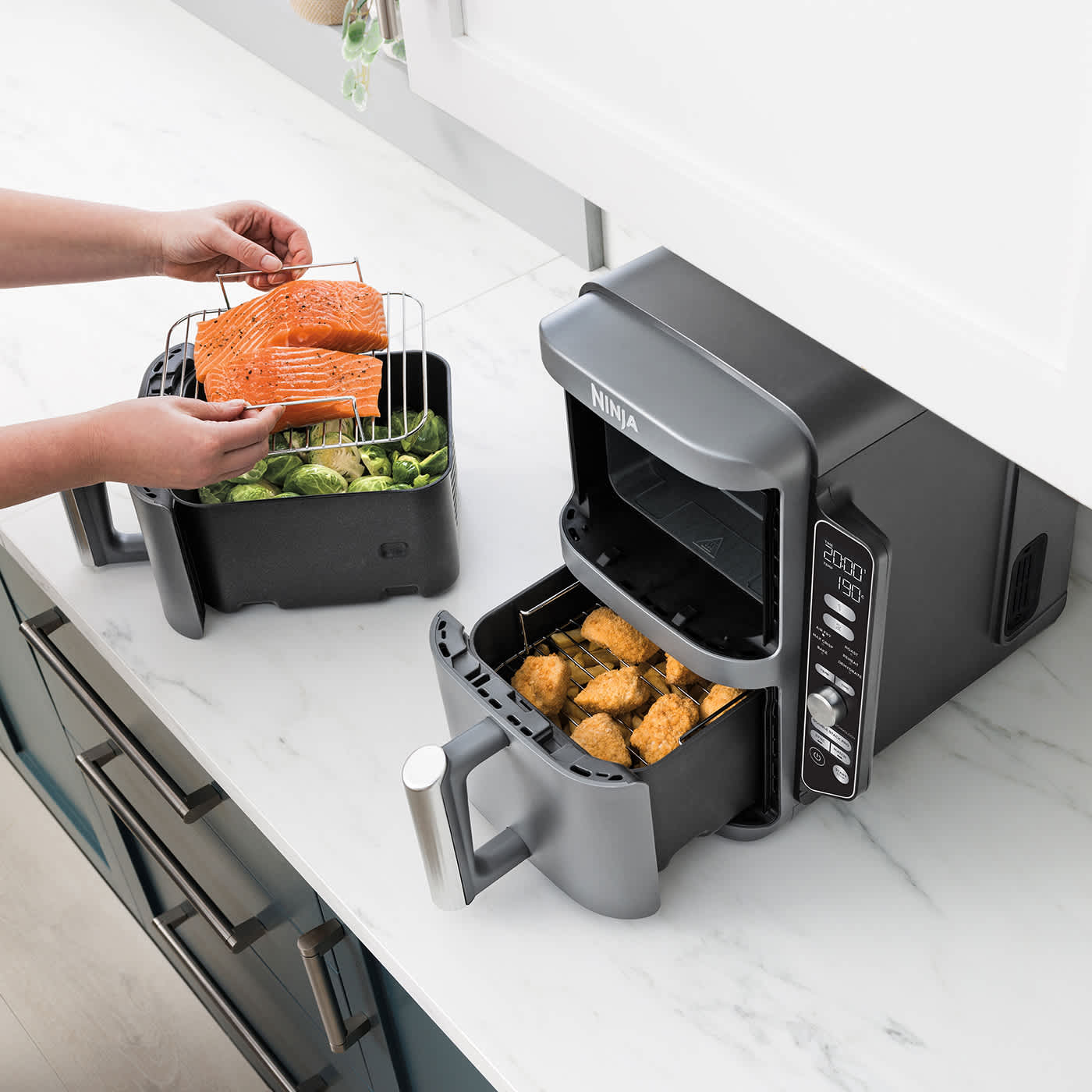 Cook 4 foods at once Cook 4 foods at once