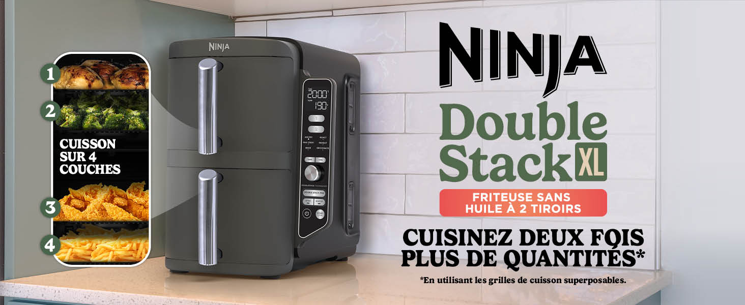 Friteuse sans huile Double Stack