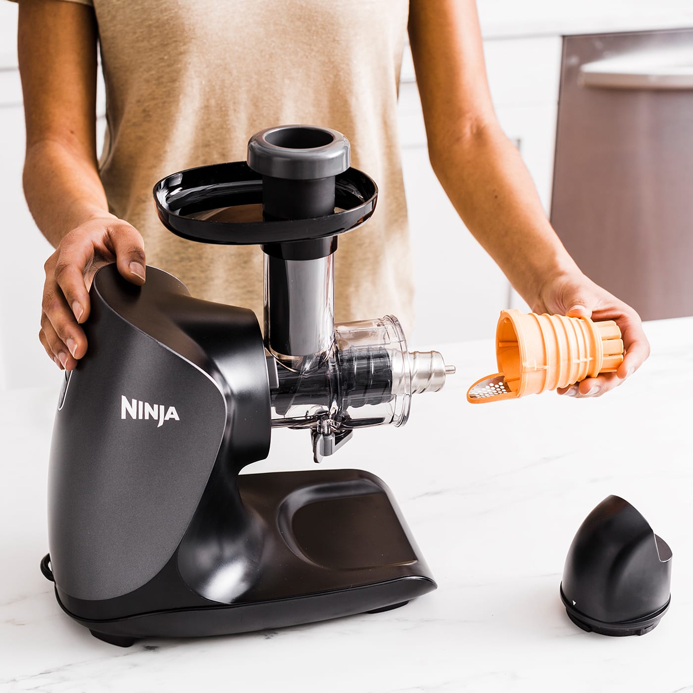 Ninja JC151 NeverClog Cold Press Juicer, Powerful Slow Juicer with Total  Pulp Control, Countertop, Electric, 2 Pulp Functions, Dishwasher Safe, 2nd