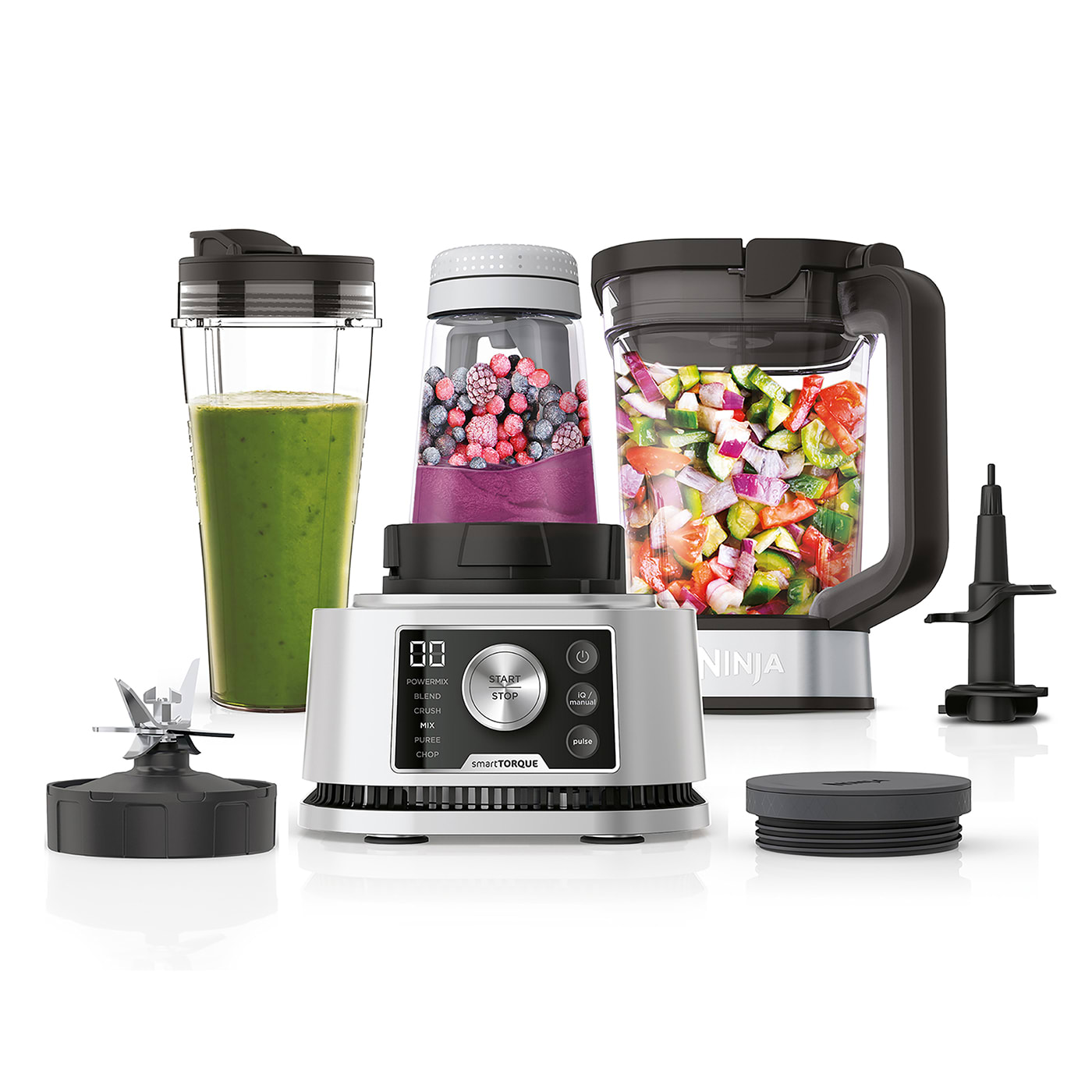 Ninja Power Blender 3-in-1 with Smart Torque & Auto-iQ 1200W - CB350UK