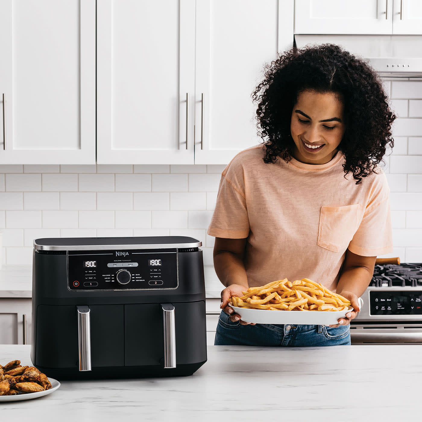 Couvercle résistant à la chaleur, à l'eau et à la poussière pour Ninja  Foodi MAX Dual Zone Air Fryer AF400EUCP 9,5L/AF500EU 10,4L/pour Philips  Airfryer Combi 7000 Séries XXL 8,3 L (HD9875/90), etc 