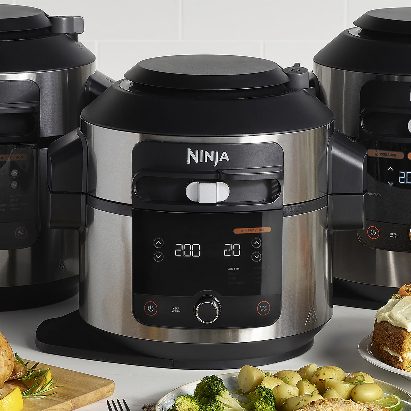 POWERCITY - OL550UK NINJA FOODI 11-IN-1 SMARTLID MULTI-COOKER 6LITRE AIR  FRYER & FRYERS