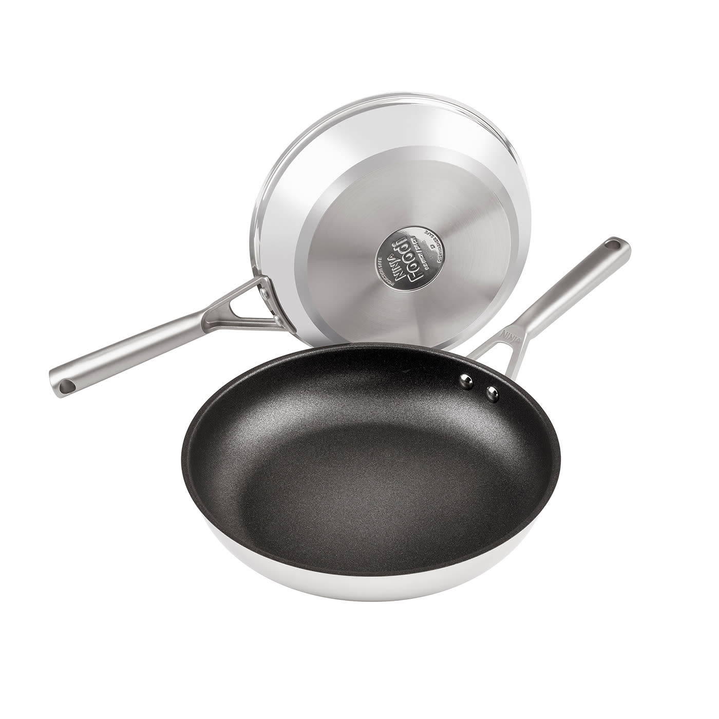 Ninja ZEROSTICK Stainless Steel 2-Piece Frying Pan Set