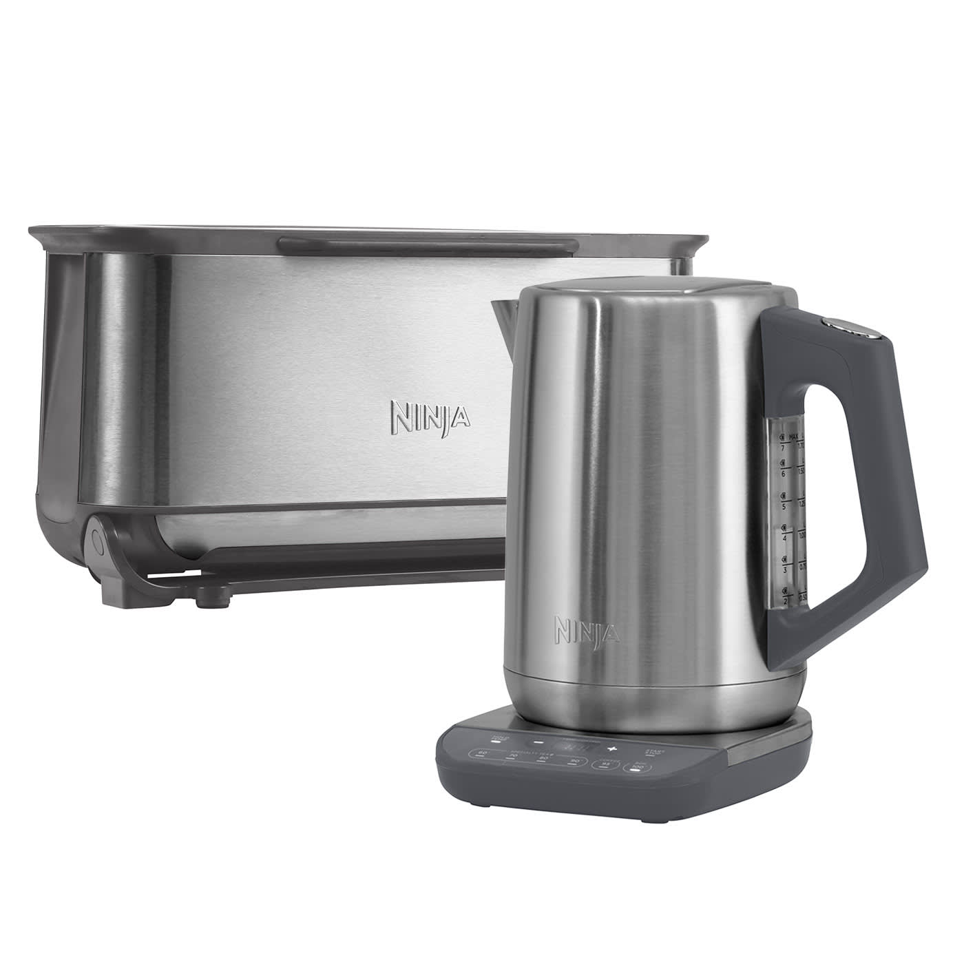 Ninja Stainless Steel Kettle and Toaster Set