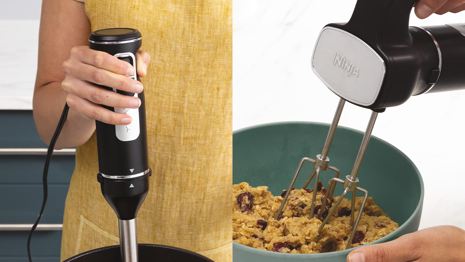 Ninja Foodi 3-in-1 Hand Blender, Mixer & Chopper CI100UK