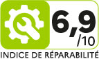 Repairability Index : 6.6 / 10