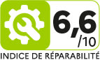 Repairability Index : 6.6 / 10