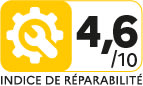 Repairability Index : 4.6 / 10