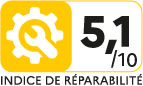 Repairability Index : 5.1 / 10