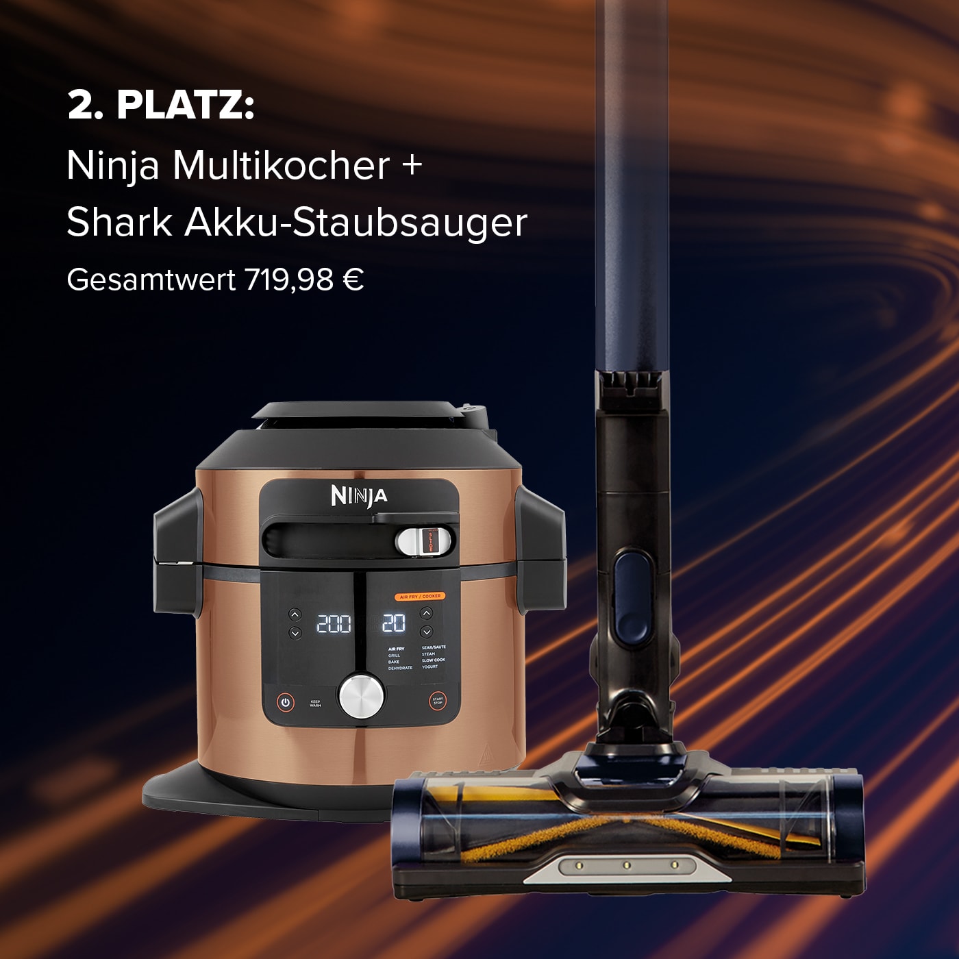 Gewinnspiel Multikocher und Staubsauger