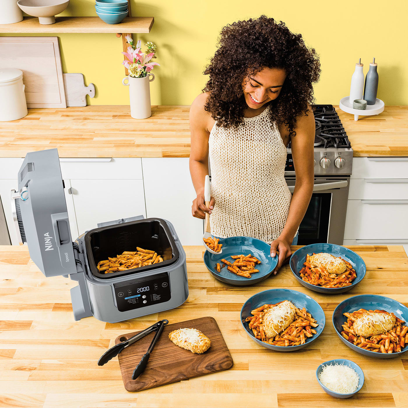 Ninja Rapid Cooker that makes healthy meals in just 15 minutes has over  £100 off: 'Has transformed the way we cook