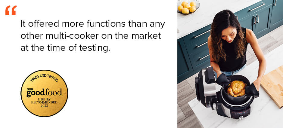 It offered more functions than any other multi-cooker on the market at the time of testing - BBC Good Food Highly Recommended 2022