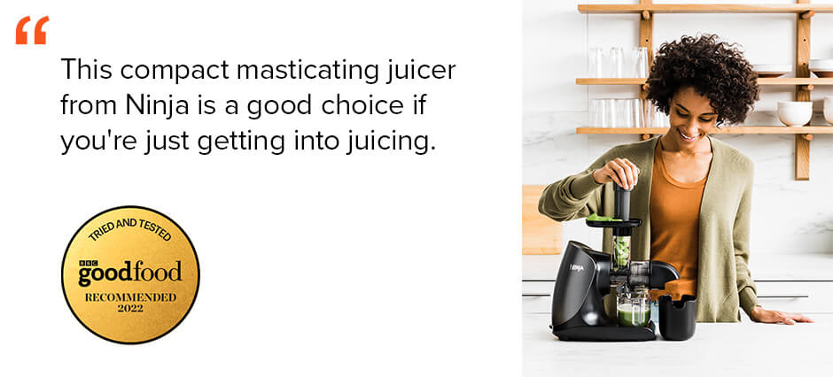 This compact masticating juicer from Ninja is a good choice if you're just getting into juicing. - BBC Good Food Recommended 2022