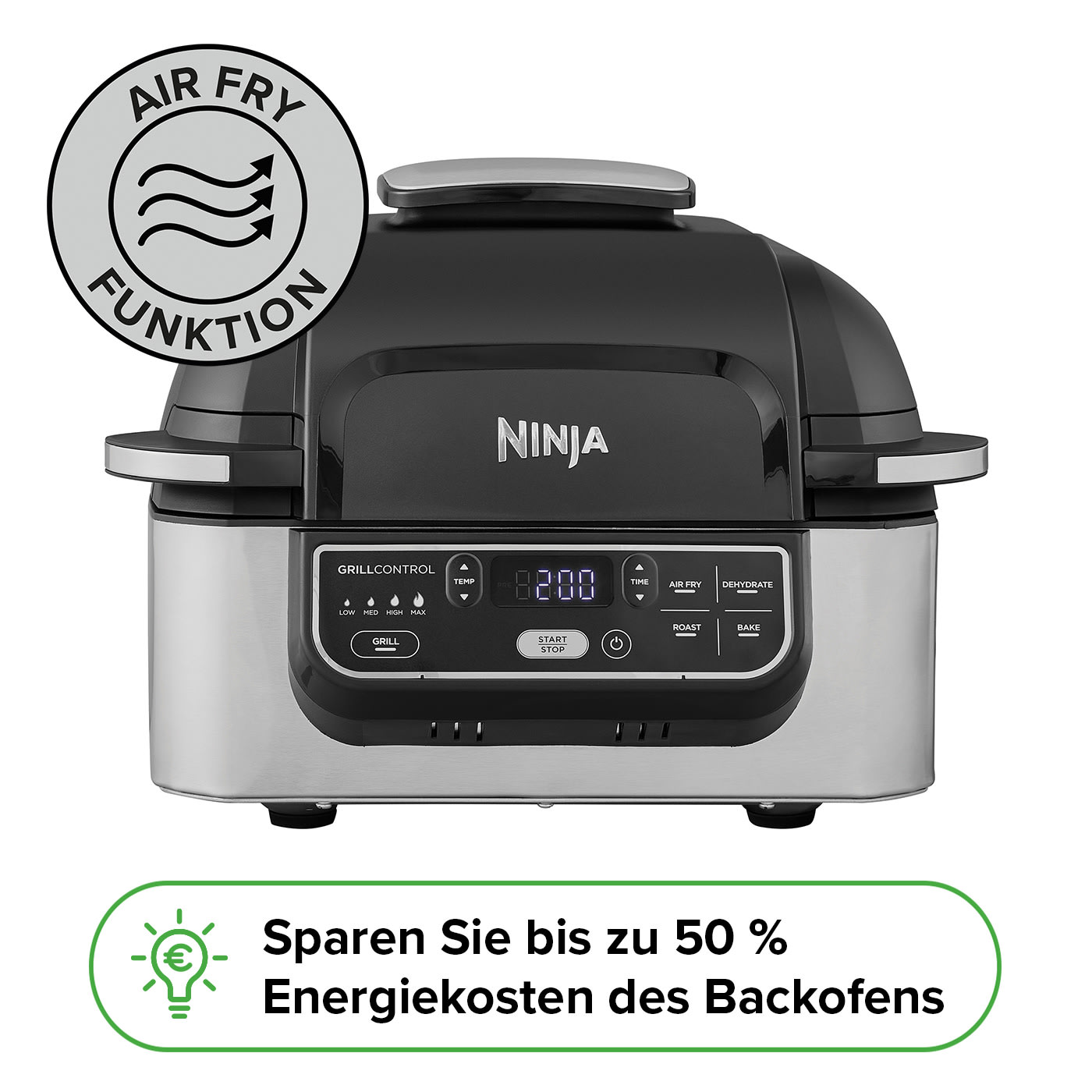 Ninja Foodi Grill & Heiβluftfritteuse AG301EU Produktbild