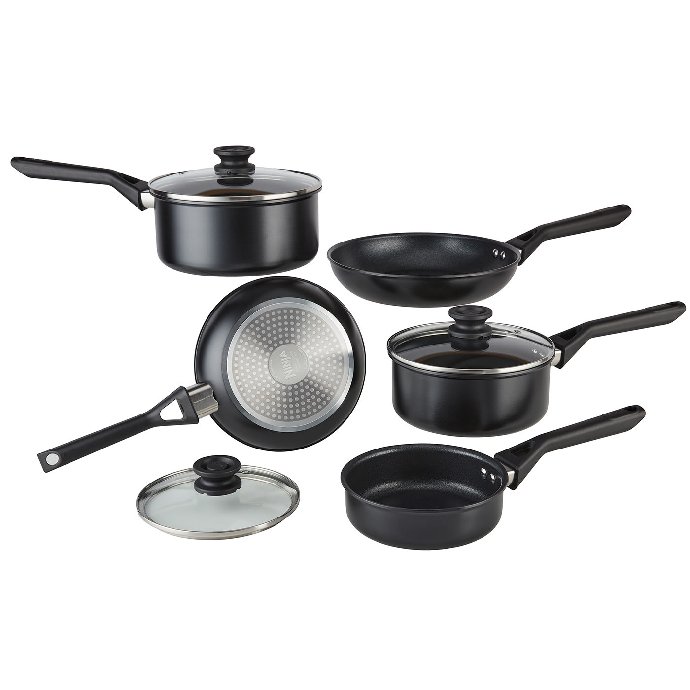 Buy Ninja Zerostick Stainless Steel 5 Piece Non Stick Pan Set