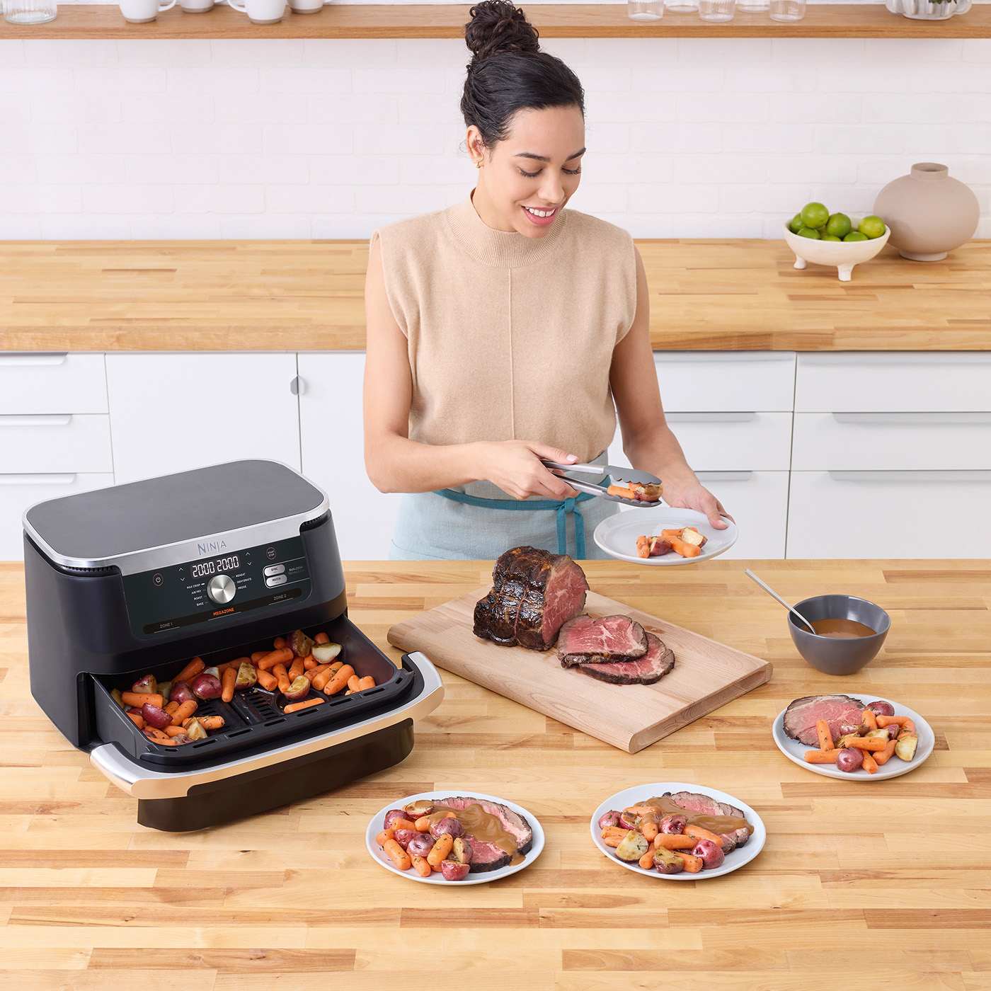 Ninja AF500UK 10.4L Foodi FlexDrawer Air Fryer - Black