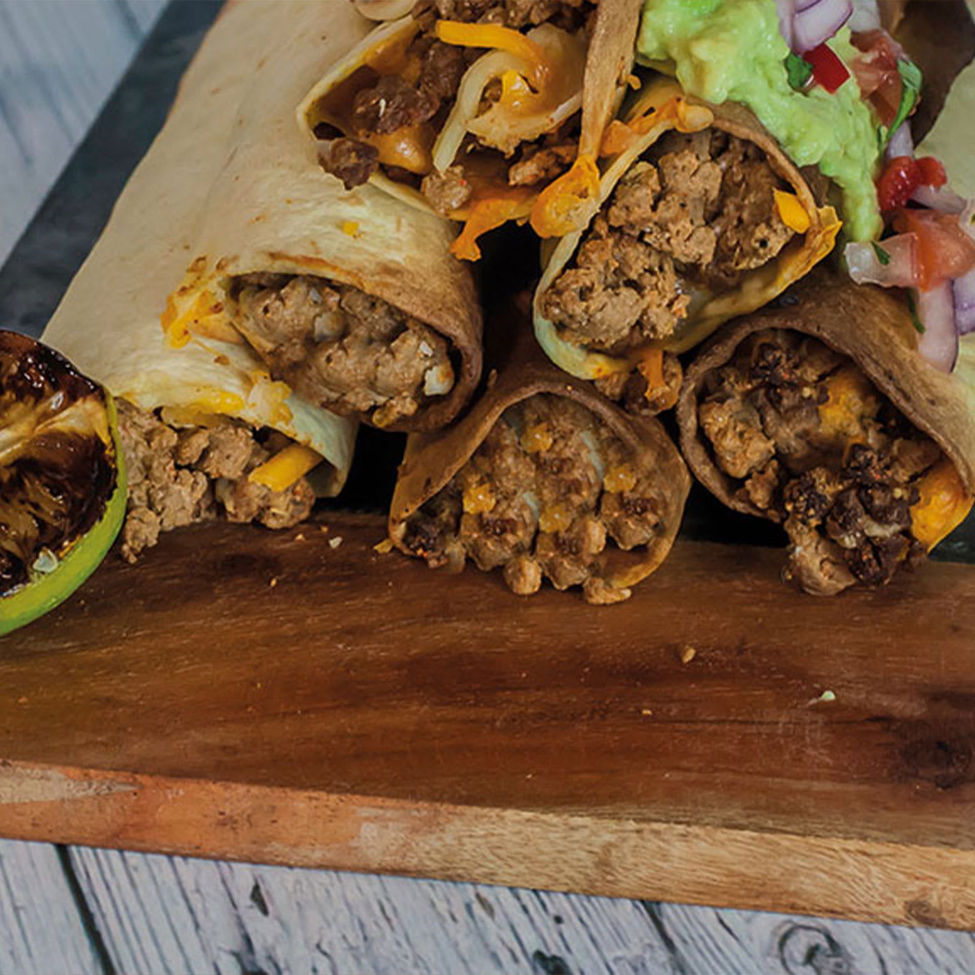 Image of air-fryer-taquitos-with-quorn-mince