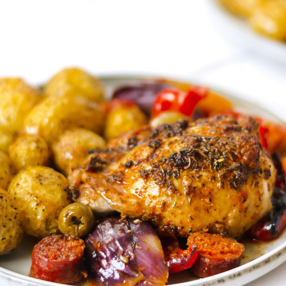 Image of Spanish Chicken Traybake with Potatoes