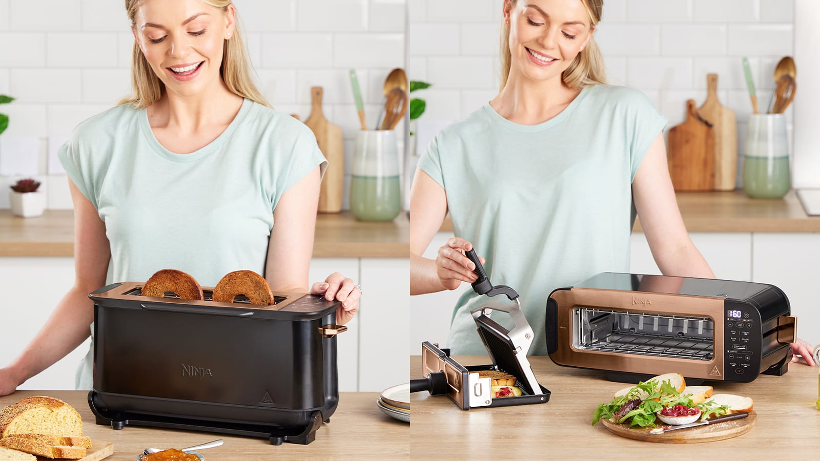 Ninja Foodi 3in1 Toaster, Grill & Panini Press + Ninja Kettle Bundle