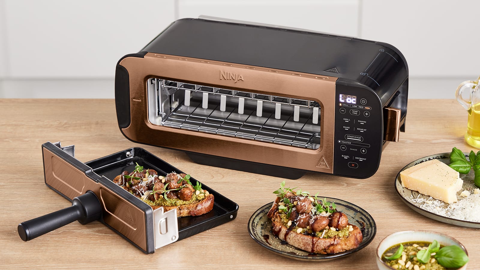 Ninja Foodi 3in1 Toaster, Grill & Panini Press + Ninja Kettle Bundle