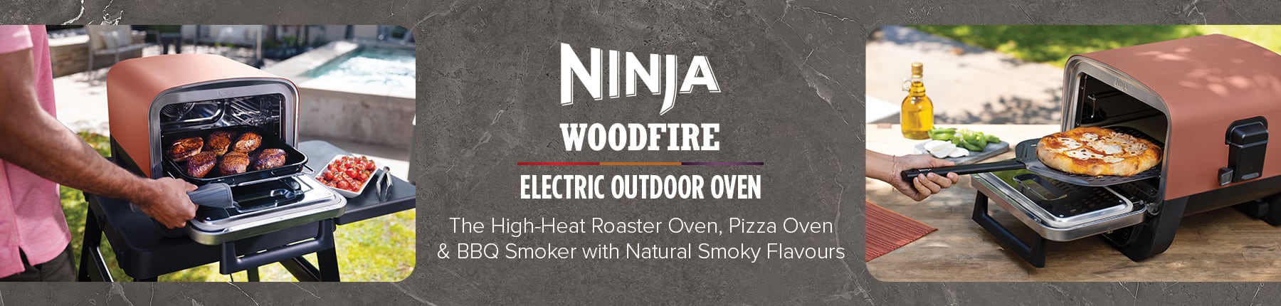 The Ninja Woodfire Outdoor Oven Cooks Pizza, Smokes Meat, and Much