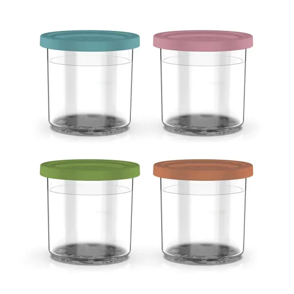 Ninja 4 Dessert-Behälter mit farbigen Deckel