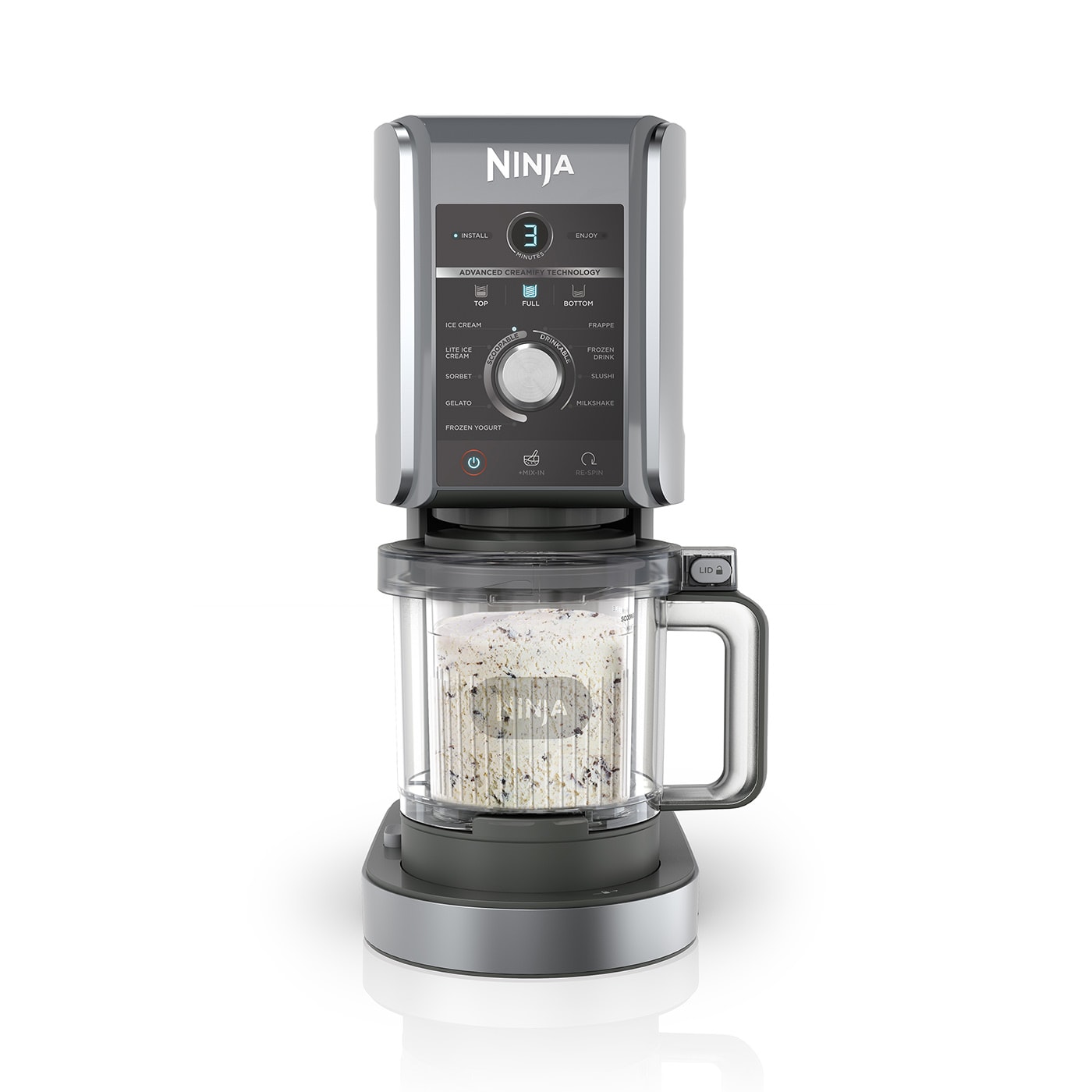Ninja CREAMi Deluxe 10-en-1 Machine à glace et boissons glacées reconditionné - Très bon état photo du produit